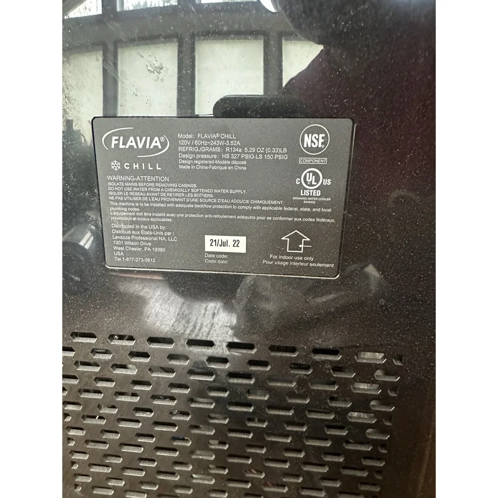 Cold Drinks Chill Module for Flavia Creation 600 FLAVIA CHILL Pre-Owned